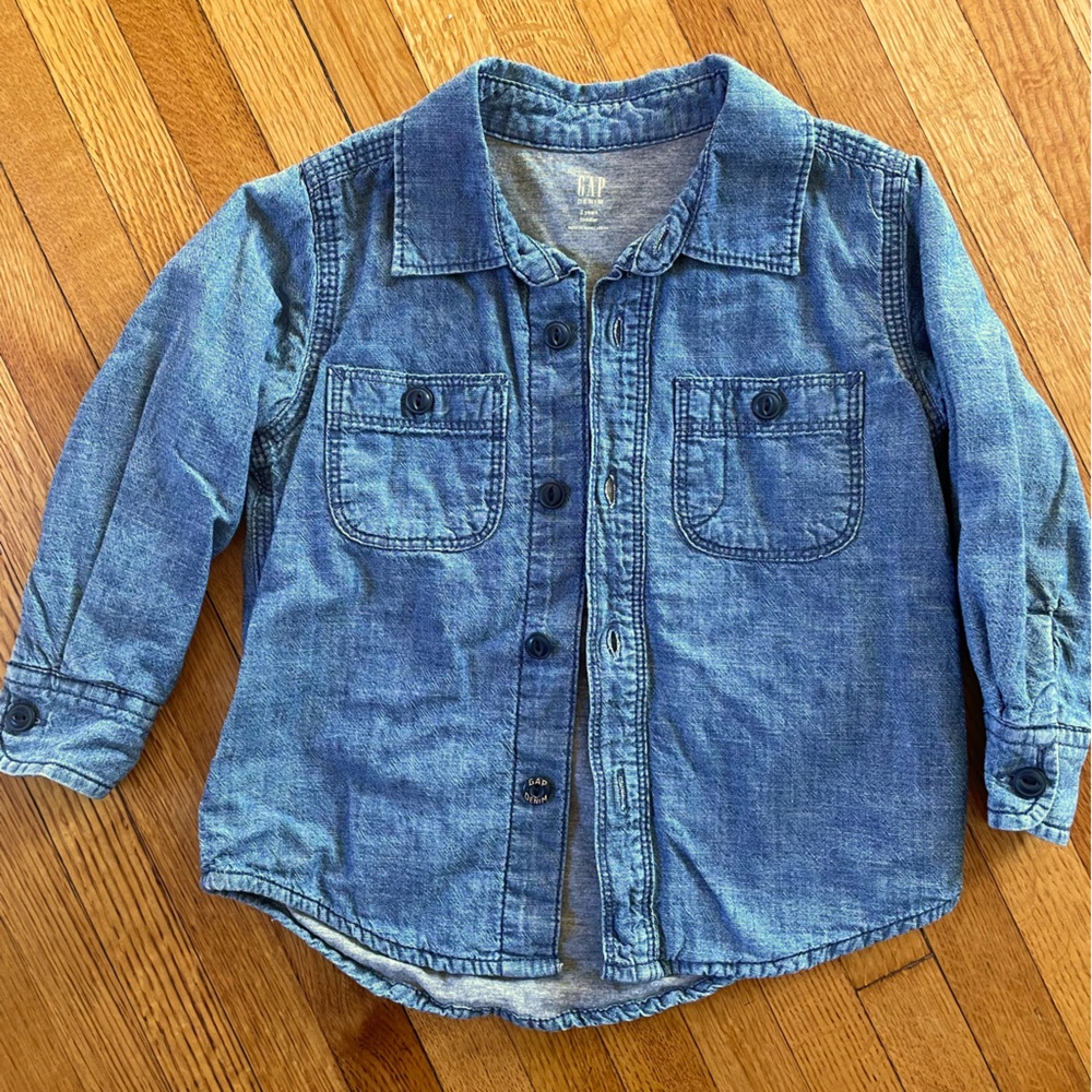 GAP Kids Blue Denim Shirt